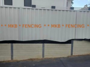 Colorbond fence installation in Ellenbrook